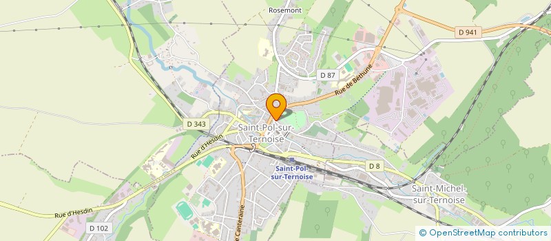 localisation de l'entreprise CAISSE CREDIT MUTUEL ST POL SUR TERNOISE  SAINT-POL-SUR-TERNOISE