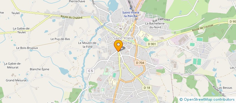 localisation de l'entreprise CAISSE CREDIT MUTUEL ST YRIEIX LA PERCHE à SAINT-YRIEIX-LA-PERCHE