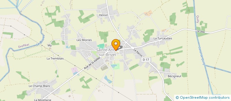 localisation de l'entreprise CAISSE CREDIT MUTUEL STE ANNE SUR BRIVET  SAINTE-ANNE-SUR-BRIVET