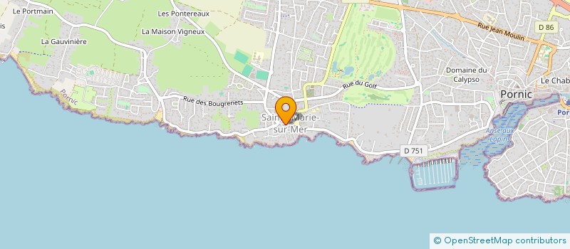 localisation de l'entreprise CAISSE CREDIT MUTUEL STE MARIE SUR MER  PORNIC