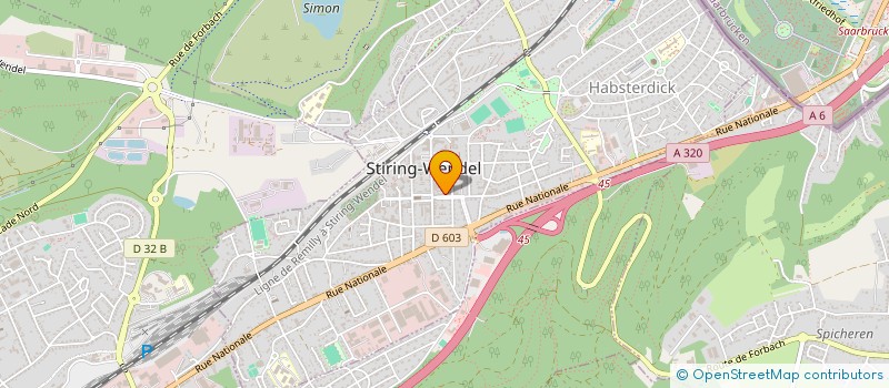 localisation de l'entreprise CAISSE CREDIT MUTUEL STIRING SCHOENECK  STIRING-WENDEL