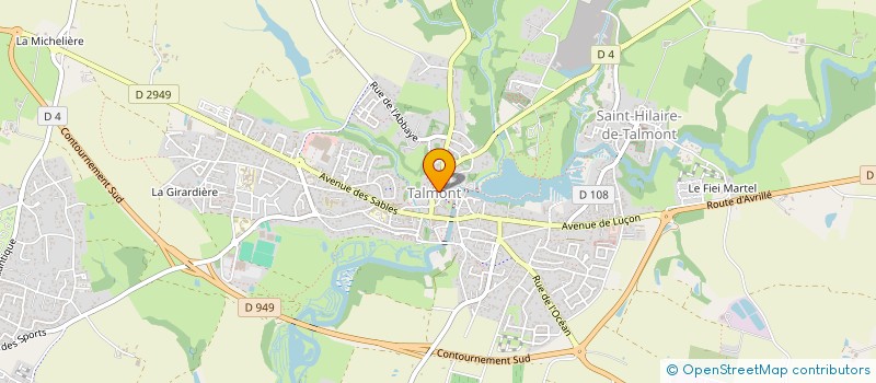 localisation de l'entreprise CAISSE CREDIT MUTUEL TALMONT ST HILAIRE  TALMONT-SAINT-HILAIRE