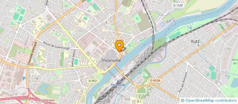 localisation de l'entreprise CAISSE CREDIT MUTUEL THIONVILLE ALLIES  THIONVILLE