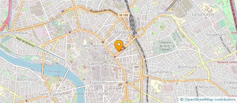 localisation de l'entreprise CAISSE CREDIT MUTUEL TOULOUSE CENTRE - CARNOT  TOULOUSE