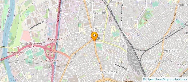 localisation de l'entreprise CAISSE CREDIT MUTUEL TOULOUSE MINIMES à TOULOUSE