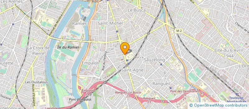 localisation de l'entreprise CAISSE CREDIT MUTUEL TOULOUSE ST AGNE à TOULOUSE