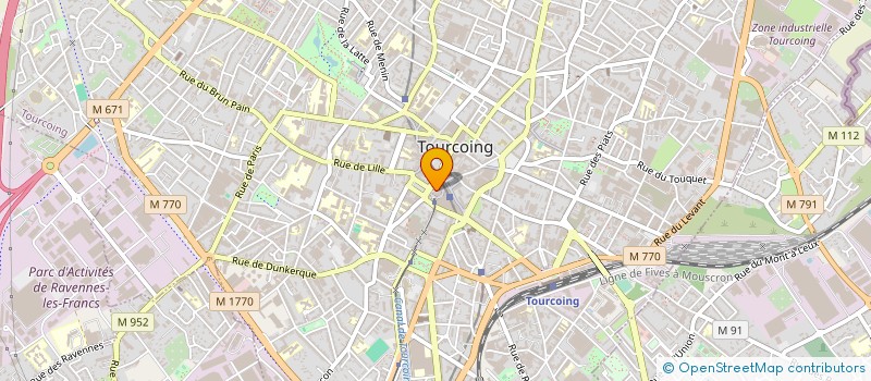 localisation de l'entreprise CAISSE CREDIT MUTUEL TOURCOING à TOURCOING
