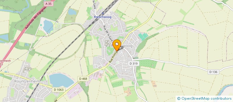 localisation de l'entreprise CAISSE CREDIT MUTUEL UFFRIED NORD  RSCHWOOG