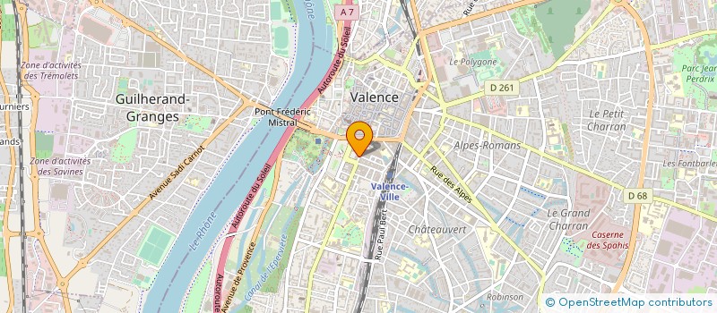 localisation de l'entreprise CAISSE CREDIT MUTUEL VALENCE CENTRE à VALENCE