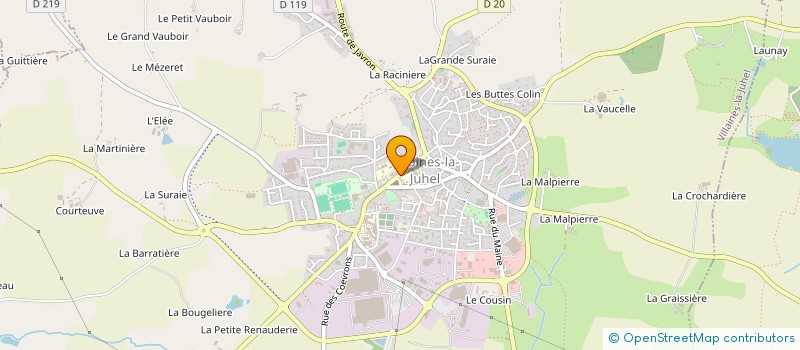 localisation de l'entreprise CAISSE CREDIT MUTUEL VILLAINES LA JUHEL  VILLAINES-LA-JUHEL