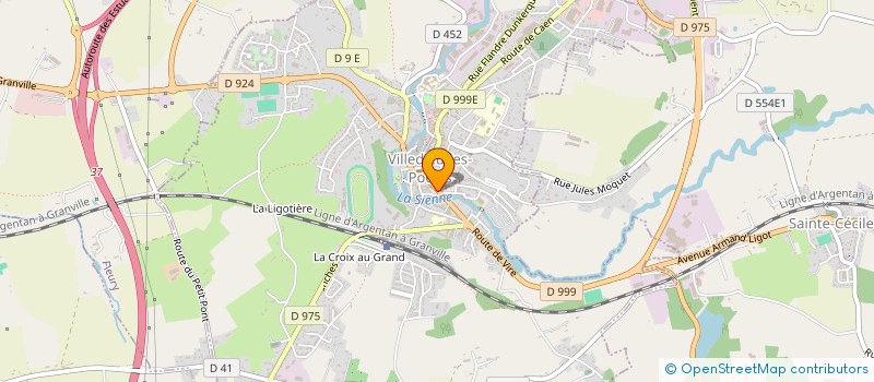 localisation de l'entreprise CAISSE CREDIT MUTUEL VILLEDIEU LES POELE  VILLEDIEU-LES-POELES-ROUFFIGNY