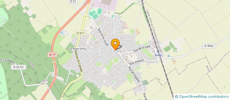 localisation de l'entreprise CAISSE CREDIT MUTUEL VIMY  VIMY