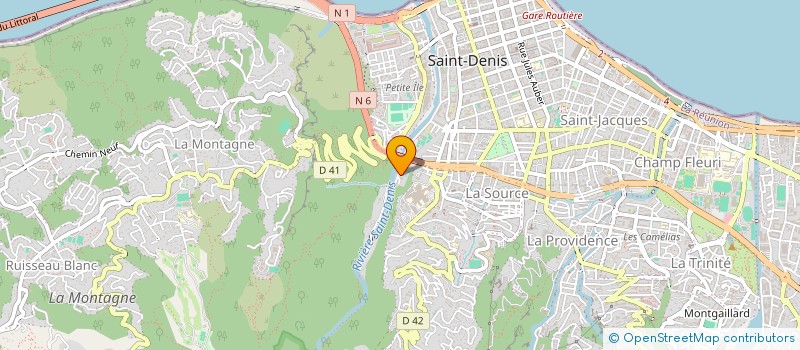 localisation de l'entreprise CAISSE D'ACTION SOCIALE à SAINT-DENIS