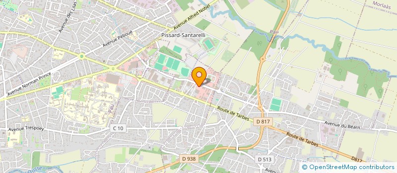 localisation de l'entreprise CAISSE D ACTION SOCIALE BEARN BIGORRE  BIZANOS