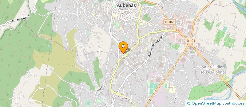 localisation de l'entreprise CAISSE D ALLOCATION FAMILIALES DE L ARDECHE à AUBENAS