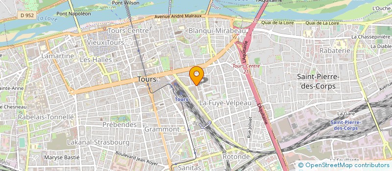 localisation de l'entreprise CAISSE D ALLOCATIONS FAMILIALES D INDRE ET LOIRE à TOURS