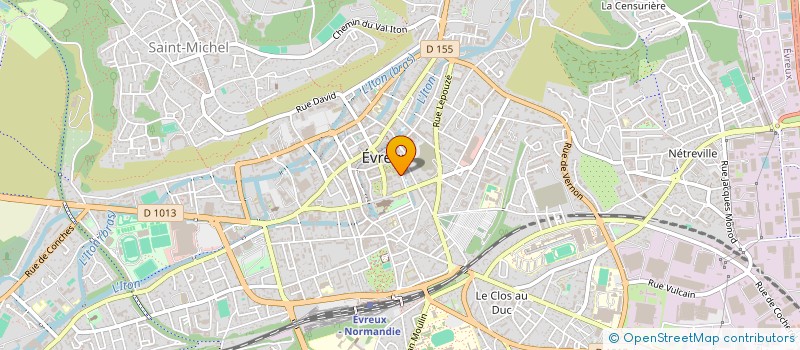 localisation de l'entreprise CAISSE D'ALLOCATIONS FAMILIALES DE L'EURE à EVREUX