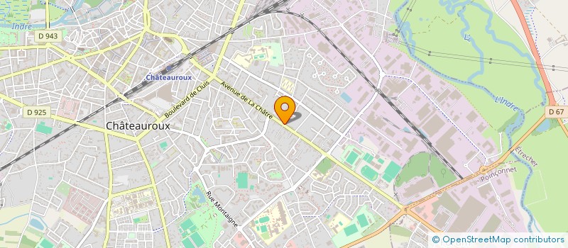 localisation de l'entreprise CAISSE D'ALLOCATIONS FAMILIALES DE L'INDRE à CHATEAUROUX