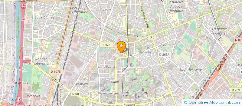 localisation de l'entreprise CAISSE D'ALLOCATIONS FAMILIALES DE L'ISERE à GRENOBLE