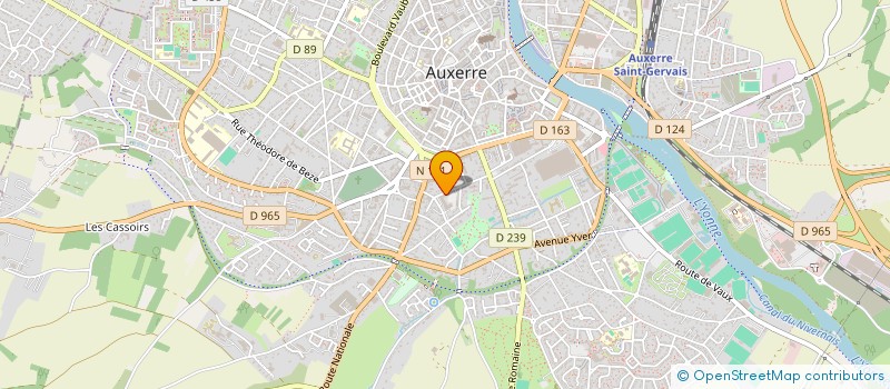 localisation de l'entreprise CAISSE D'ALLOCATIONS FAMILIALES DE L'YONNE à AUXERRE