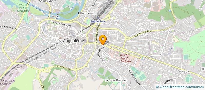 localisation de l'entreprise CAISSE D ALLOCATIONS FAMILIALES DE LA CHARENTE à ANGOULEME