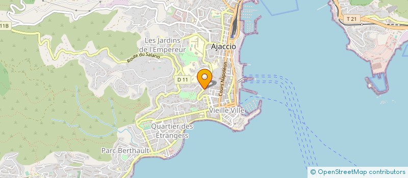 localisation de l'entreprise CAISSE D ALLOCATIONS FAMILIALES DE LA CORSE DU SUD à AJACCIO