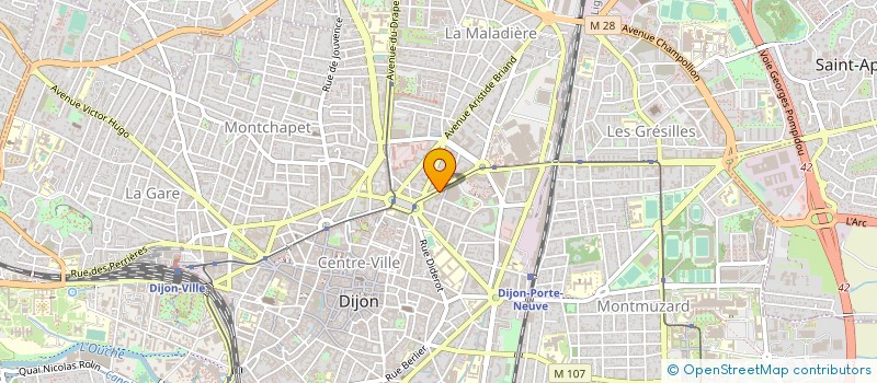 localisation de l'entreprise CAISSE D ALLOCATIONS FAMILIALES DE LA COTE D OR à DIJON