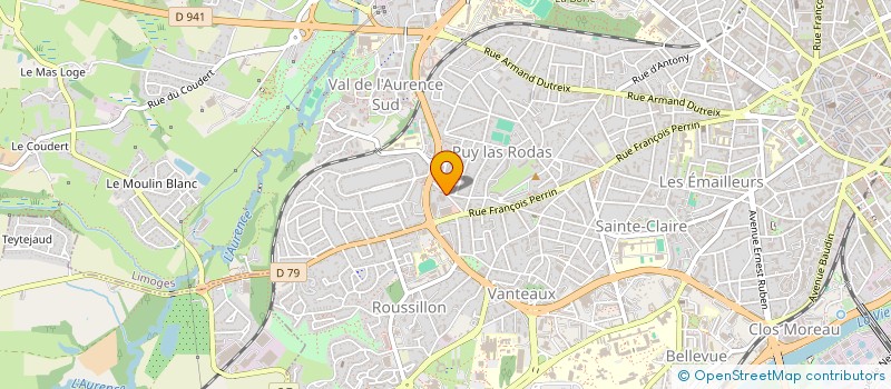 localisation de l'entreprise CAISSE D'ALLOCATIONS FAMILIALES DE LA HAUTE-VIENNE à LIMOGES
