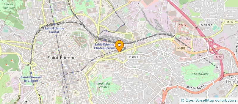 localisation de l'entreprise CAISSE D ALLOCATIONS FAMILIALES DE LA LOIRE à SAINT-ETIENNE