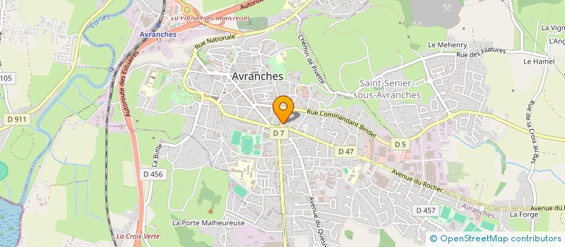 localisation de l'entreprise CAISSE D ALLOCATIONS FAMILIALES DE LA MANCHE à AVRANCHES