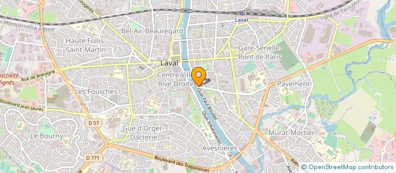 localisation de l'entreprise CAISSE D ALLOCATIONS FAMILIALES DE LA MAYENNE à LAVAL