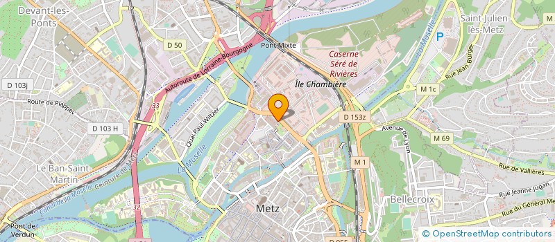 localisation de l'entreprise CAISSE D ALLOCATIONS FAMILIALES DE LA MOSELLE à METZ