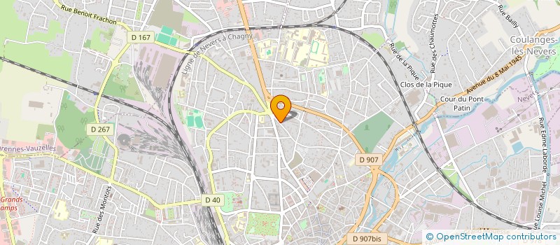 localisation de l'entreprise CAISSE D'ALLOCATIONS FAMILIALES DE LA NIEVRE à NEVERS
