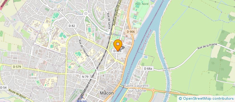 localisation de l'entreprise CAISSE D ALLOCATIONS FAMILIALES DE SAONE ET LOIRE à MACON