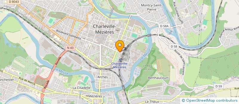 localisation de l'entreprise CAISSE D ALLOCATIONS FAMILIALES DES ARDENNES à CHARLEVILLE-MEZIERES