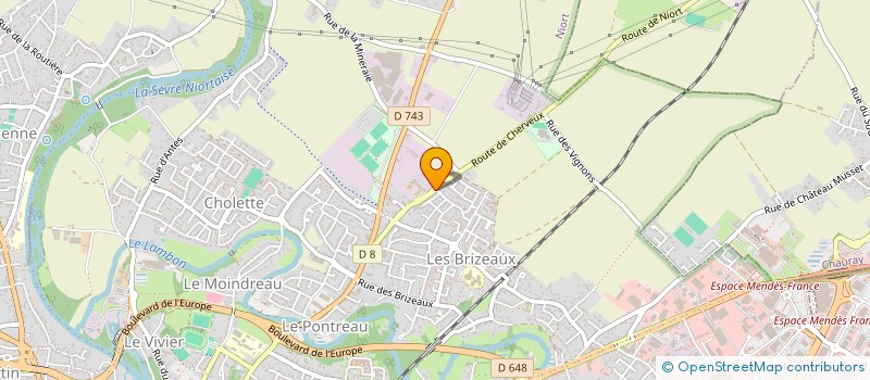 localisation de l'entreprise CAISSE D ALLOCATIONS FAMILIALES DES DEUX SEVRES à NIORT