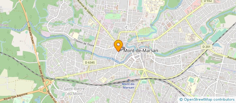 localisation de l'entreprise CAISSE D'ALLOCATIONS FAMILIALES DES LANDES à MONT-DE-MARSAN