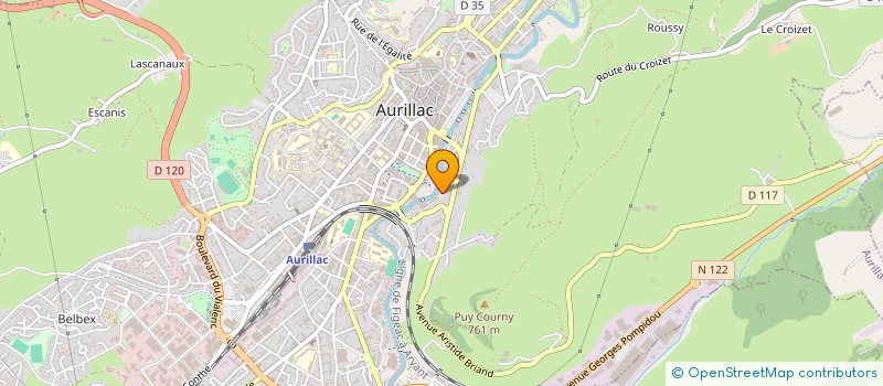 localisation de l'entreprise CAISSE D'ALLOCATIONS FAMILIALES DU CANTAL à AURILLAC