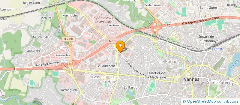 localisation de l'entreprise CAISSE D'ALLOCATIONS FAMILIALES DU MORBIHAN à VANNES