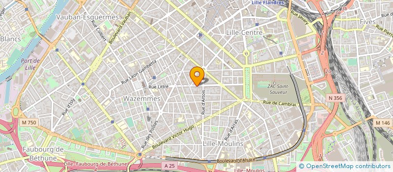 localisation de l'entreprise CAISSE D'ALLOCATIONS FAMILIALES DU NORD à LILLE