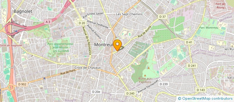 localisation de l'entreprise CAISSE D ASSURANCE MALADIE DES INDUSTRIES ELECTRIQUE ET GAZIERE à MONTREUIL