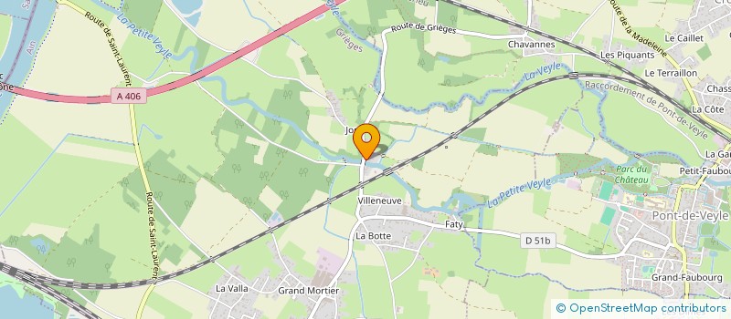 localisation de l'entreprise CAISSE D EPARGNE  PONT-DE-VEYLE