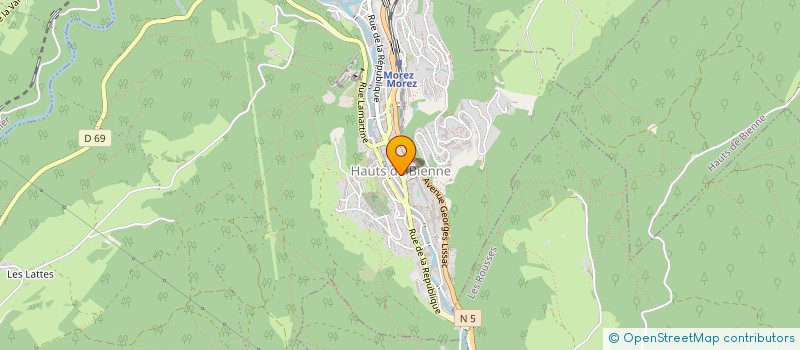 localisation de l'entreprise CAISSE D EPARGNE à HAUTS DE BIENNE