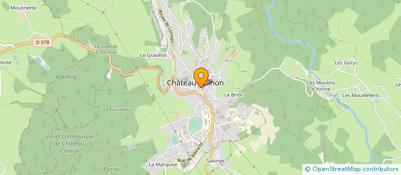 localisation de l'entreprise CAISSE D EPARGNE à CHATEAU-CHINON (VILLE)
