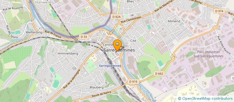 localisation de l'entreprise CAISSE D EPARGNE DE SARREGUEMINES à SARREGUEMINES