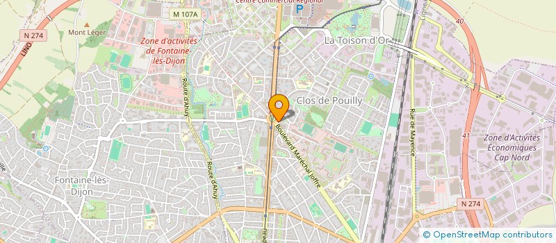 localisation de l'entreprise CAISSE D'EPARGNE ET DE PREVOYANCE DE BOURGOGNE FRANCHE-COMTE à DIJON