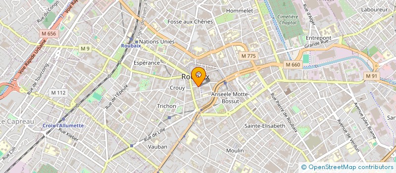 localisation de l'entreprise CAISSE D EPARGNE & PREVOYANCE DE ROUBAIX à ROUBAIX
