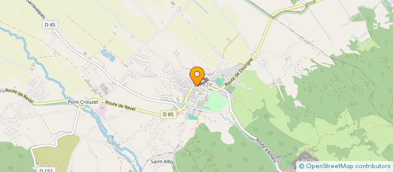 localisation de l'entreprise CAISSE D'OEUVRES SOCIALES DU PERSONNEL COMMUNAL DE SOREZE  SOREZE