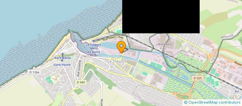 localisation de l'entreprise CAISSE DE COMPENSATION CONGES PAYES  LE TREPORT