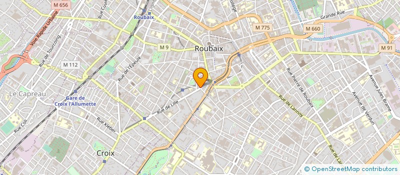 localisation de l'entreprise CAISSE DE CREDIT MUNICIPAL DE ROUBAIX à ROUBAIX